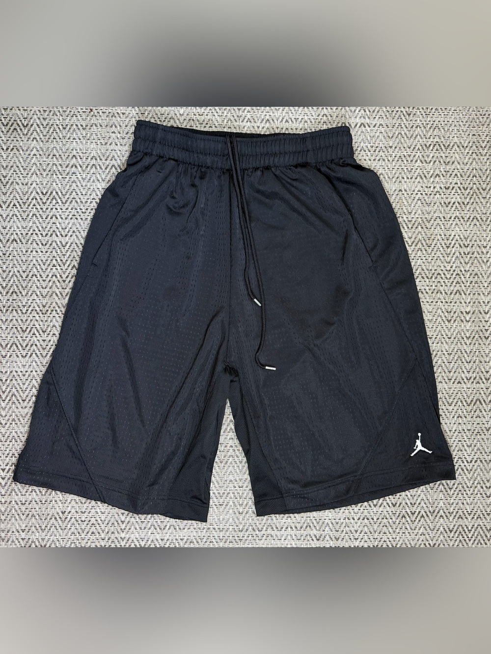 Jordan Dri-FIT Basketball Shorts Mens M Black Mesh Athletic Drawstring Pockets